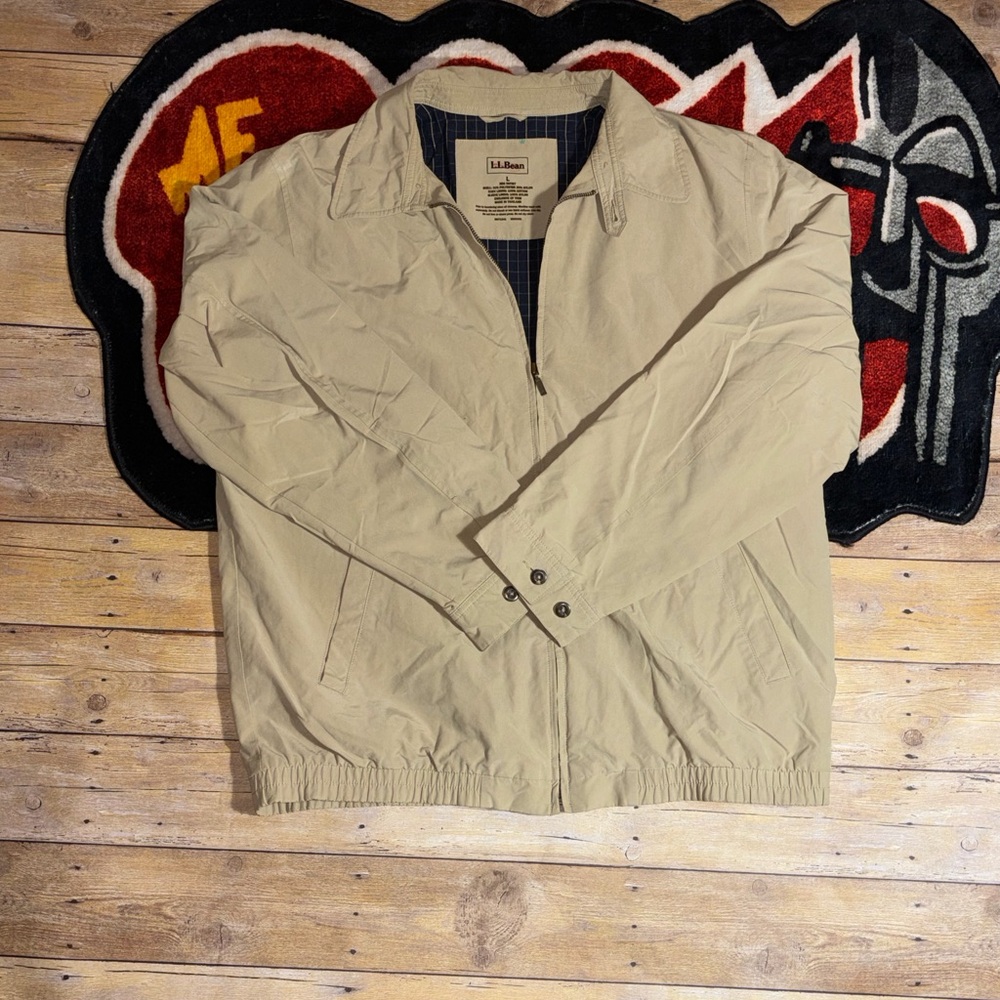 L.L. Bean Men's Tan Zip Up Jacket